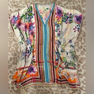 Johnny Was Silk Blouse.